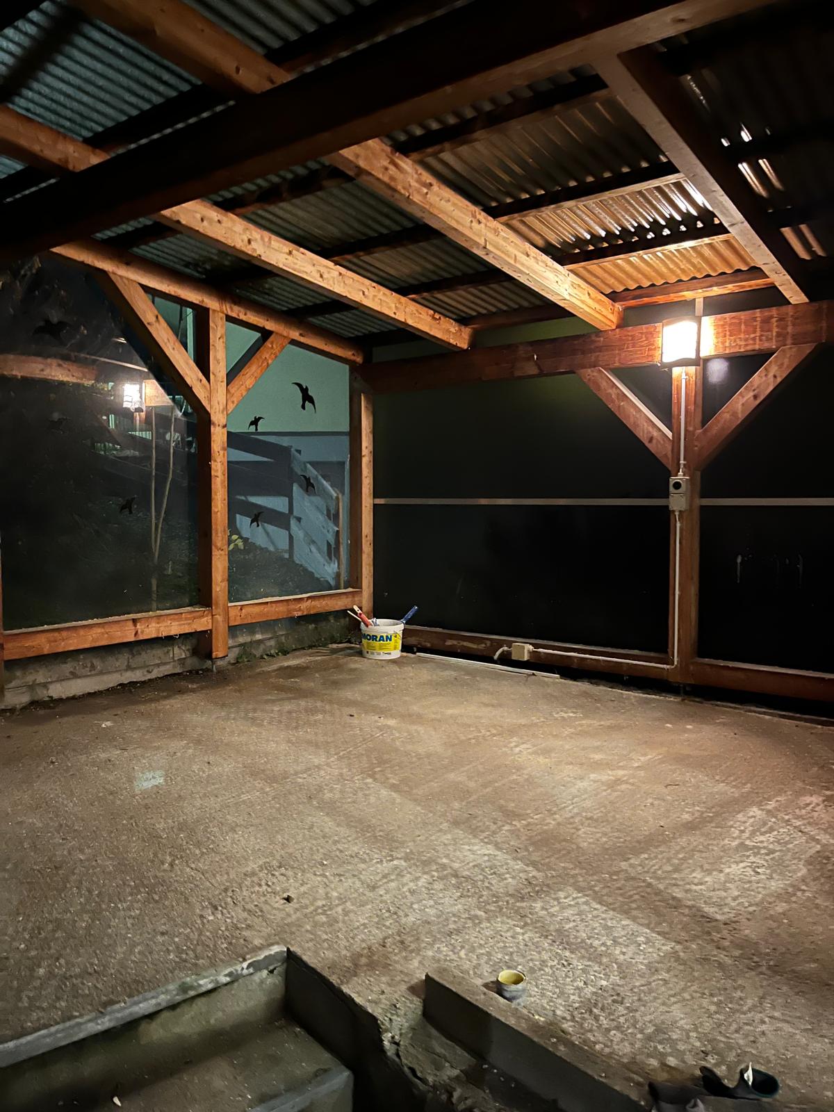 Vor der Renovation: unfertiger Terrassenbereich